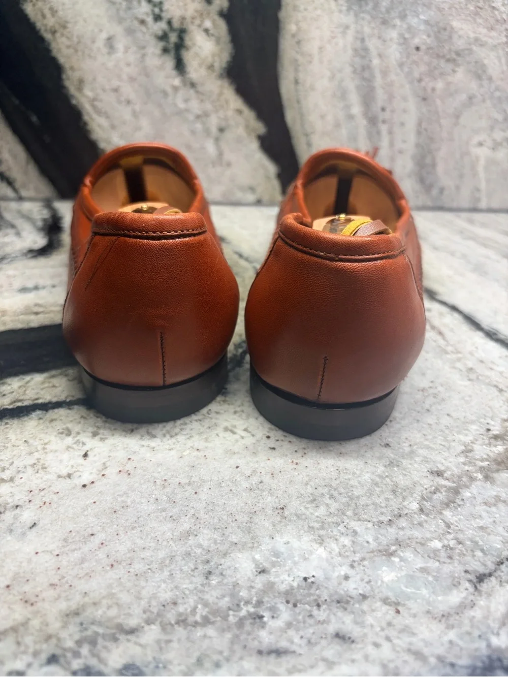 Santoni Genuine Reptile Leather Tassel Loafers Women’s 8 Italy Luxury